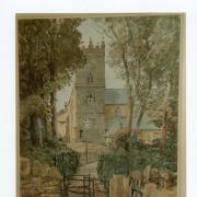 Haworth Parish Church as painted by Joseph Pighills