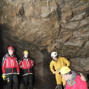 Cave Rescue Organisation volunteers during a training session