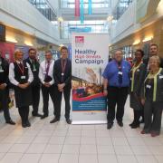 Some of those who attended the Healthy High Streets event at Leeds City College Keighley Campus
