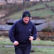 Haworth man in training for the London Marathon. Picture by Ian Palmer.