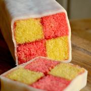 Battenberg cake as made by Michelle for Slice of Life