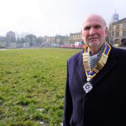 Chris Pickles, president of Keighley Rotary Club, at the site