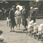 The Princess Royal visiting the Woodbine Day Nursery in Skipton Road, Keighley, in 1943