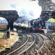 The Bahamas on its recent visit to the Keighley and Worth Valley Railway ready for its first mainline trip in 25 years