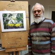 William Gall of Pudsey demonstrated at Keighley Art Club