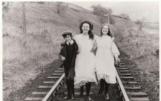 Film still from The Railway Children-pictured are L-R Gary Warren,Jenny Agutter and Sally Thomsett.