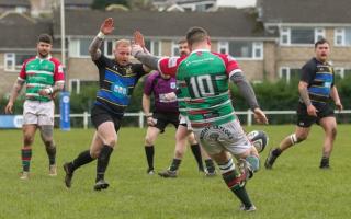 Keighley (green, red and white) are into the second round of their section of the Papa Johns Community Cup, but Bradford Salem (black and blue) have already pulled out of the competition.