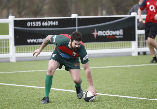 Sean Kelly is a prolific try-scorer for Keighley, with Yarnbury the latest to struggle against him last Saturday in their 31-0 defeat at Utley. Picture: Charlie Perry.