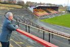 Allan Ham surveys the scene at a currently out-of-use Odsal - it was only the second time he has been back to the stadium since 1997 when the speedway stopped taking place there   Picture: Keith McGhie