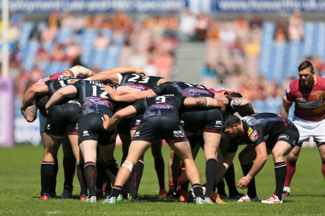 Scrums were not used in 2021 in the British game, and it is still not known whether they will return for 2022. Picture: PA.