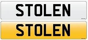 Number-plate thieves have struck again