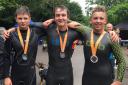 Jakub Marszewski, Sam Akers and Gabriel Medd after success at Coniston.