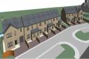 An artist's impression of the planned homes, which have been refused permission