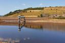 Leeming Reservoir, Oxenhope, during last summer's dry spell (photo: Mel Crossley)