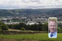 MP Robbie Moore, inset, wants to see Keighley free from Bradford Council control