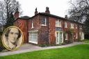 Red House, and inset, Charlotte Bronte