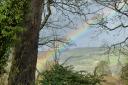 A rainbow across the Aire Valley, photographed by David Seeley, of Keighley