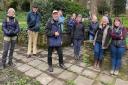 Participants in the bird watch walk at Cliffe Castle Park