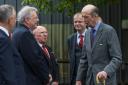 The Duke of Kent meeting directors of the Keighley and Worth Valley Railway