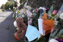 Tributes left at the scene where George died