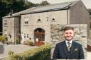 The Airedale House premises of Gallagher Family Funeral Directors, and inset, Sam Gallagher