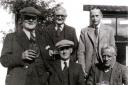 Owd tap oylers, from left, standing, Tom Lister Ellison, Bill Quinliven and Joe Harry Haigh, and seated, Ralph Whiteoak and Reg Ellison (image courtesy of John Langford). From Robin Longbottom's Memory Lane article