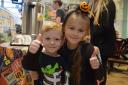Young visitors give the Pumpkinfest the thumbs up