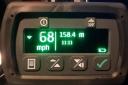 One motorist was clocked driving at 68mph