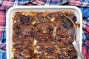 Malt loaf & marmalade bread and butter pudding