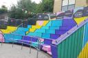 The painted amphitheatre off High Street, part of the HAZ project