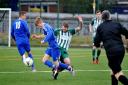 Campion's Tom Bentham eludes a challenge from Steeton's Kyle Fox  Pictures: Andy Garbutt