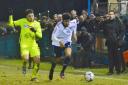 Oli Johnson scored twice for Guiseley against North Ferriby United but it was not enough to salvage a point
