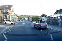 Footage captured in South Street, Keighley, showing a pair of speeding Audis, one of which almost hit a pedestrian