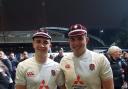 James Whitcombe (right) has turned out for England's youth sides, but is starting to make waves in first-team rugby now Picture: Martin Whitcombe