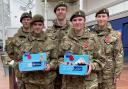 Pictured are, from left, Lance Corporal Alicia Kerman, Cadet Holly Wadkin, Lance Corporal Harry Curtis and cadets Caitlin Hakes and Morrigan Ashton