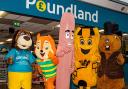 Mascots line-up at the Keighley launch event