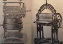 A washing machine made by Keighley Iron Works Ltd and The Easy Mangle by Murton & Varley (all images courtesy of Keighley Local Studies Library)