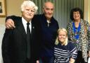 Keighley Lions new members Annette Gregory, second right, and Peter Ormerod, second left, with president Carole Ogden, right and hr husband, David, left