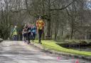 Runners make their way through the grounds of East Riddlesden Hall (all photos by John Ashton)