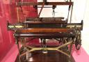 Daniel Smith's model power loom made in 1816 (image: Helmshore Mills Textile Museum)
