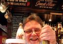 Boltmaker’s Arms licensee, Phil Booth, serves up a pint of Boltmaker, the Timothy Taylor’s brew vying for glory in the Great British Beer Festival