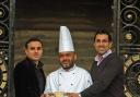Bradford celebrates success in the Curry Capital contest for the fourth year running, from left, Iftikhar Hussain of Shimla Spice with Ejaz Hussain and Harry Khinda, of Zaara's