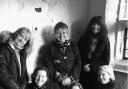 Some of the organizing artists.  Pictured from left to right:  Linda Dewart, Joanne Tinker, Carolyn Hird-Rogers, Kerry J Stoker, Philippa Hamilton, Helen Brayshaw.