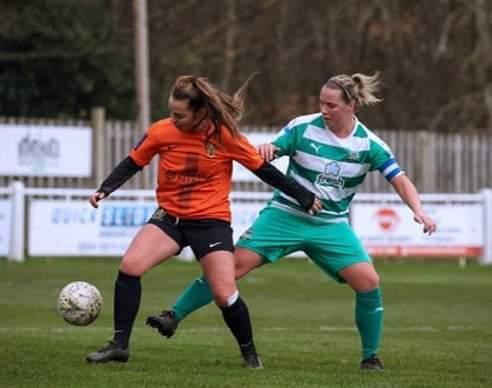 PICTURE Action from the Brighouse Town v. Farsley Celtic Women's FA Cup tie Photo © Ray Spencer