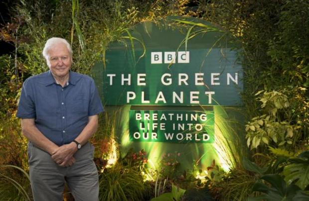 Keighley News: Sir David Attenborough attends the premiere of Green Planet at the Glasgow IMAX cinema in the Green Zone at COP26 in Glasgow. (PA)