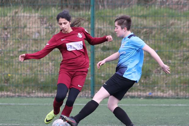 Athletico (in maroon) beat Brighouse Town Development 4–1 at Calderdale College. Picture: Alex Daniel Photos