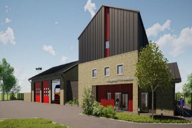 An artist's impression of the new Keighley fire station