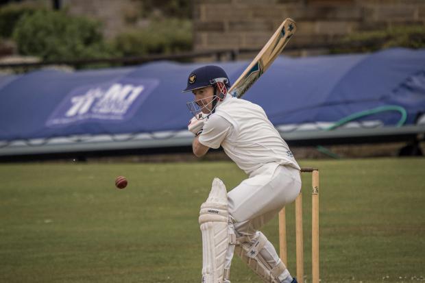 Man of the match Adrian Shires scored 51 not out at the weekend just gone for the victorious hosts Denholme. Pictures: John Ashton.