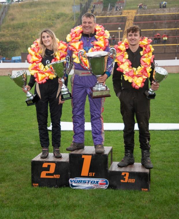 Keighley News: The Wainmans eventually got to stand on their podium, even if it was makeshift one in Bradford at Odsal Stadium, not Northampton.