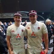 James Whitcombe (right) has turned out for England's youth sides, but is starting to make waves in first-team rugby now Picture: Martin Whitcombe
